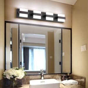 SOLFART 4 Light - Black Vanity Light Fixture - BNIB